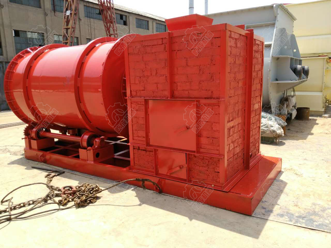 YC-GH623河沙烘干機側面圖 YC-GH623河沙烘干機側面圖